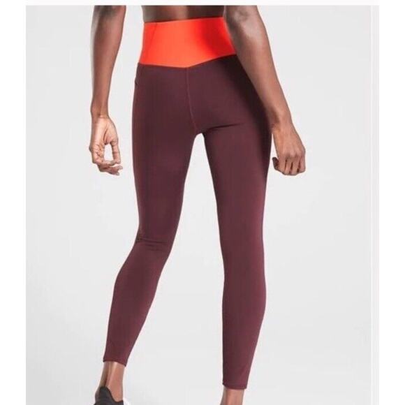 Athleta Leggings Women's Small Tenacity 7/8 Tight Pockets Mesh High Rise Cropped - Picture 4 of 8